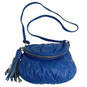 Deux Lux for American Eagle Outfitters Blue Faux Leather Crossbody Bag Purse